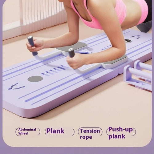 Foldable multi-function home fitness board in black