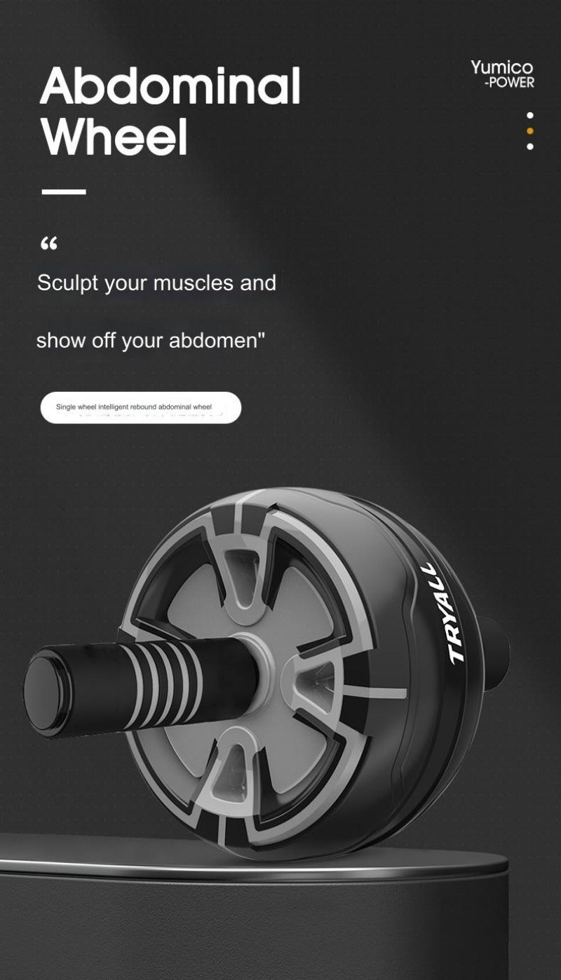 Automatic Rebound Ab Wheel – Home Fitness Equipment With Kneeling Pad
