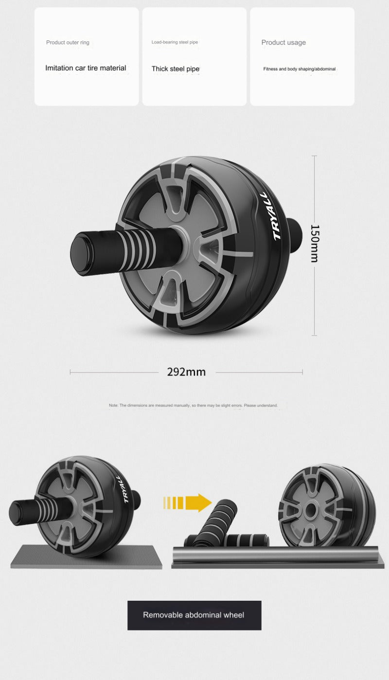 Automatic Rebound Ab Wheel – Home Fitness Equipment With Kneeling Pad