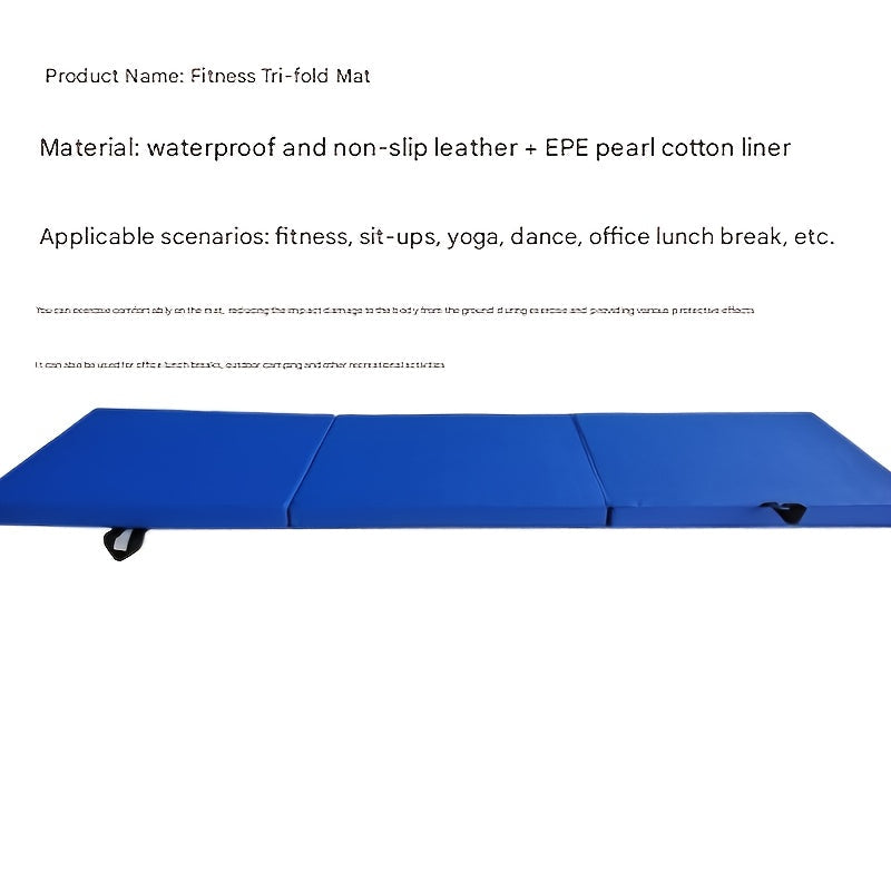 NNETM Thick Folding Fitness Yoga Mat for Home & Gym
