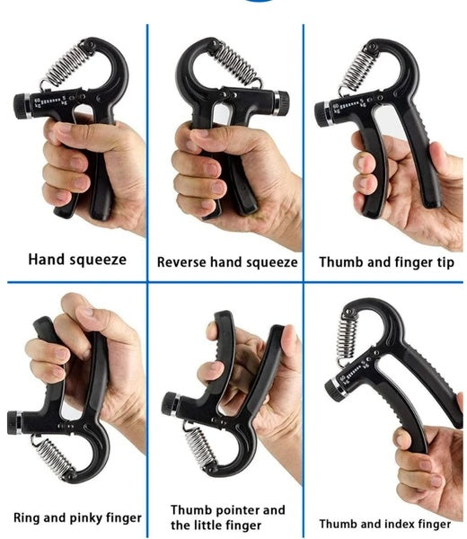 Ergonomic hand grip trainer handle detail