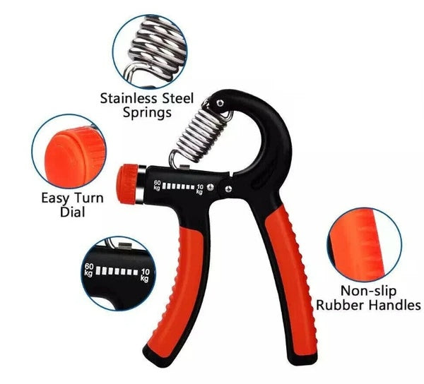 Adjustable grip trainer dimensions and features