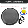 NNEDSZ Fitness Yoga Ball Home Gym Workout Balance Trainer Grey