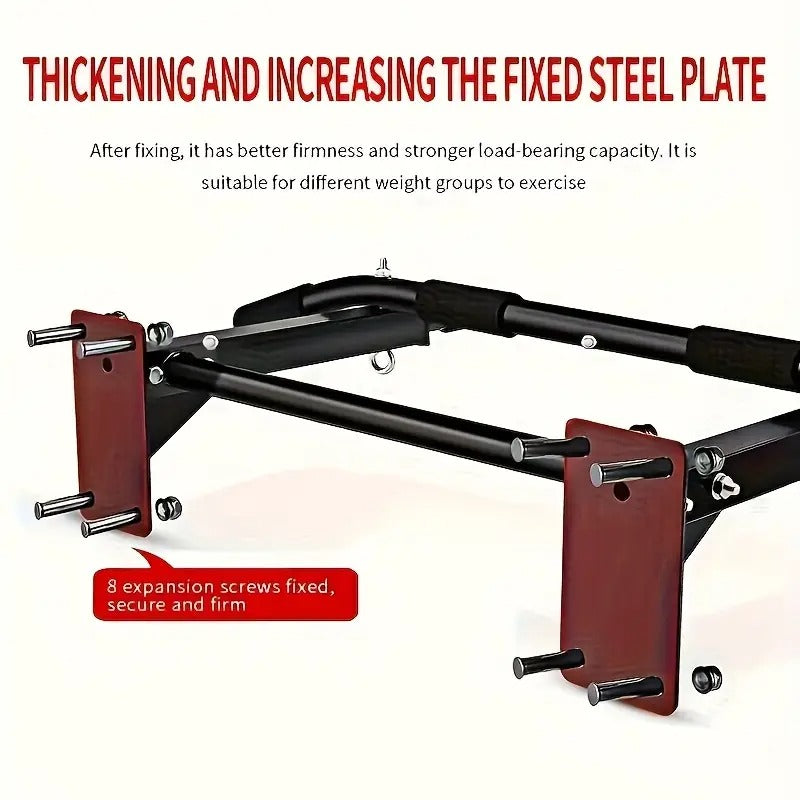 NNETM Wall Mounted Pull-Up Bar for Home Fitness
